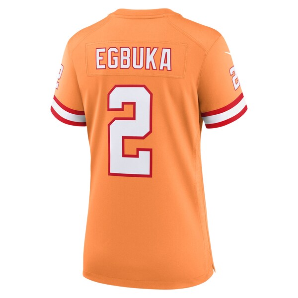 Emeka Egbuka Tampa Bay Buccaneers Nike Women's Alternate 2 50th Season Game Jersey - Creamsicle/White/Red - Image 4