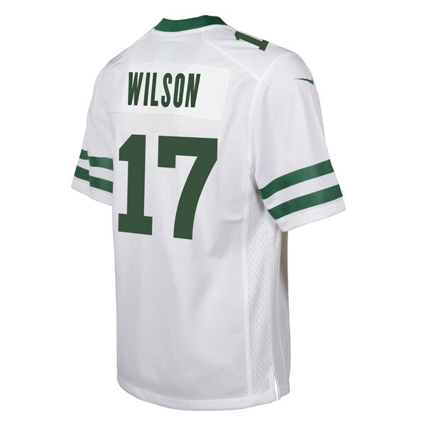 Garrett Wilson New York Jets Nike Youth Game Jersey - White/Green - Image 4