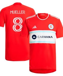 Chris Mueller Chicago Fire adidas 2024 Return To Red Replica Player Jersey?¨C Red