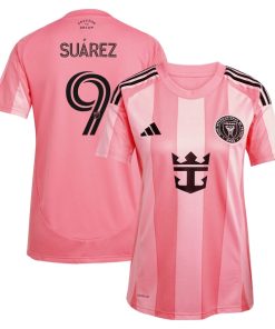 Luis Su¨¢rez Inter Miami CF adidas Women's 2025 Euforia Replica Player Jersey - Light Pink