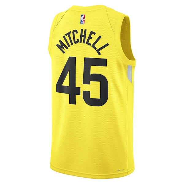 Donovan Mitchell Utah Jazz Nike Unisex Swingman Jersey - Icon Edition - Gold - Image 3
