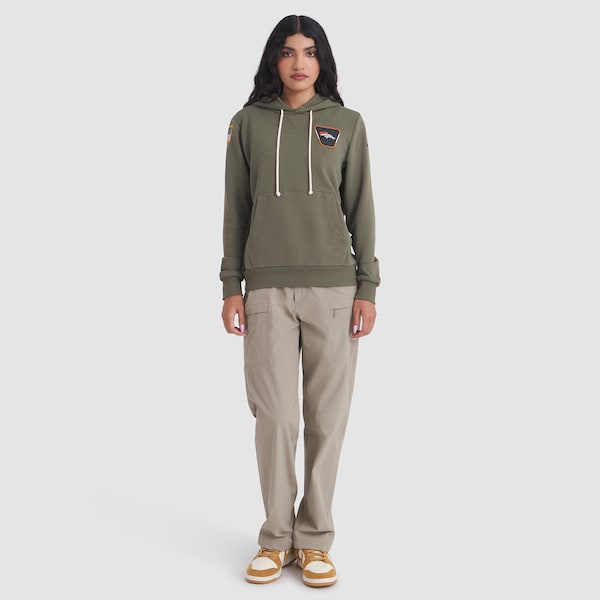 Denver Broncos Nike Women's 2025 Salute to Service Sideline Standard Issue Dri-FIT Hoodie - Olive - Image 3