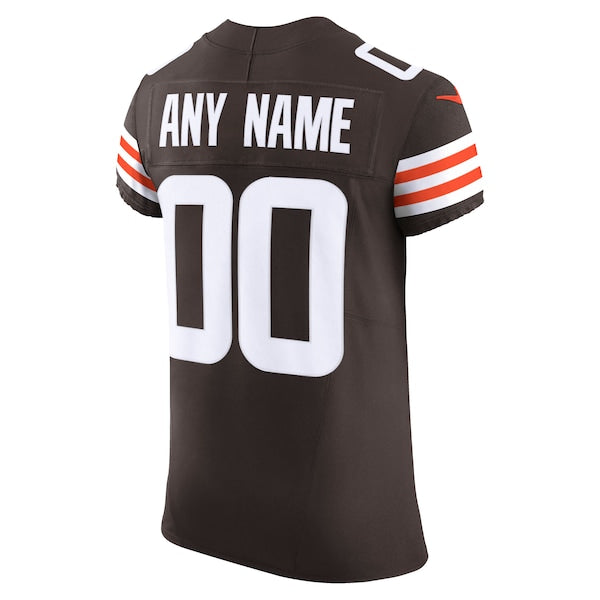 Cleveland Browns Nike Vapor F.U.S.E. Elite Custom Jersey - Brown - Image 3