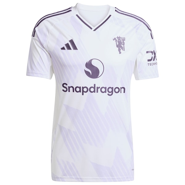 Manchester United adidas 2025/26 Away Replica Jersey - White/Red - Image 3