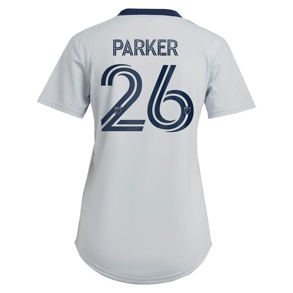 Tim Parker St. Louis City SC adidas Women's 2024 The Spirit Kit Replica Jersey - Gray - Image 3