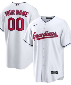 Cleveland Guardians Nike Replica Custom Jersey - White