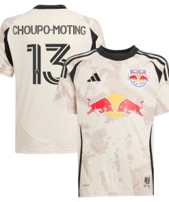Eric Maxim Choupo-Moting New York Red Bulls adidas Youth 2025 Stone Kit Replica Player Jersey - Tan