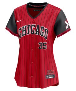Alternative view of Frank Thomas Chicago White Sox Nike Women's 2025 City Connect Limited Retired Player Jersey - Red/Black