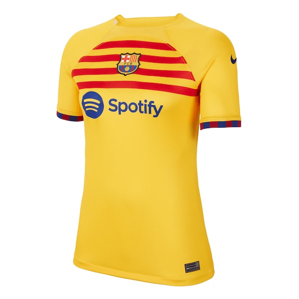Robert Lewandowski Barcelona Nike Women's 2022/23 Fourth Breathe Stadium Replica Player Jersey - Yellow - Image 2