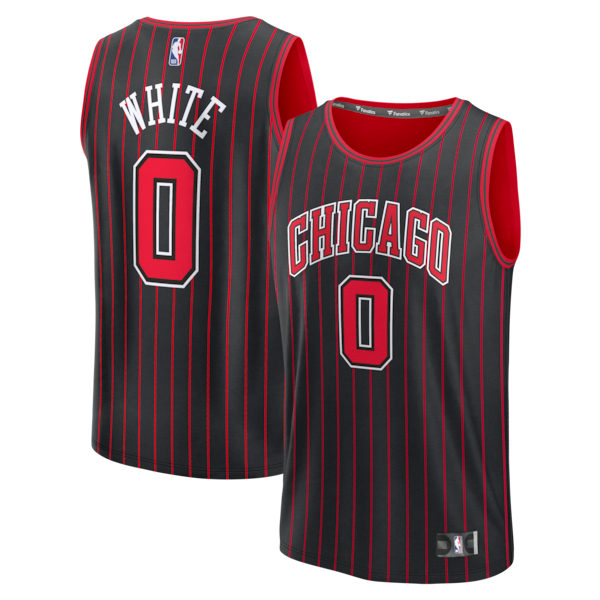 Coby White Chicago Bulls Fast Break Jersey - Statement Edition - Black