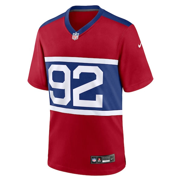 Michael Strahan New York Giants Nike Alternate Retired Player Game Jersey - Century Red - Image 2
