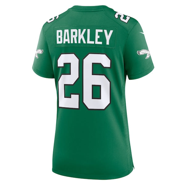 Saquon Barkley Philadelphia Eagles Nike Women's Alternate Game Jersey - Kelly Green - Image 4