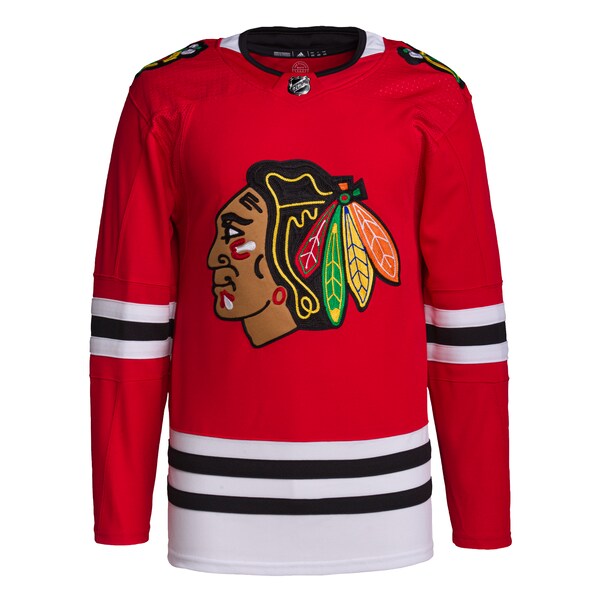Chicago Blackhawks adidas Men's Home Primegreen Authentic Jersey - Red - Image 2