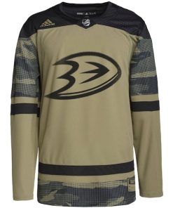 Alternative view of Anaheim Ducks adidas Military Appreciation Team Authentic Custom Practice Jersey - Camo