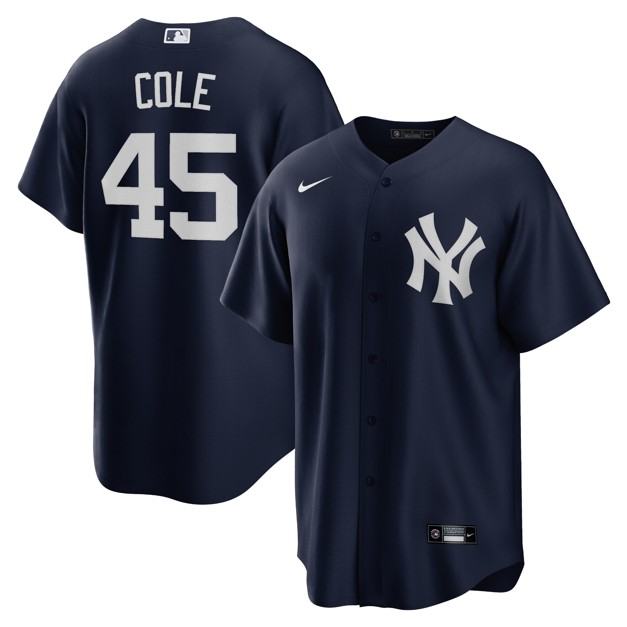 Gerrit Cole New York Yankees Nike Home Replica Player Name Jersey - White/Navy - Image 5