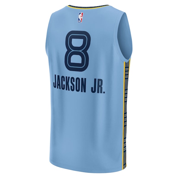 Jaren Jackson Jr. Memphis Grizzlies Fast Break Replica Jersey - Light Blue - Statement Edition - Image 3