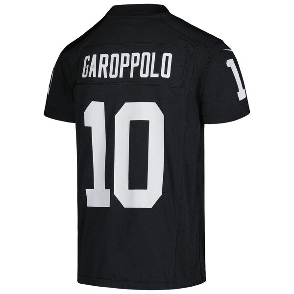 Jimmy Garoppolo Las Vegas Raiders Nike Youth Game Jersey - Black - Image 3