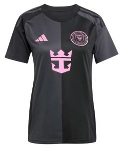 Alternative view of Lionel Messi Inter Miami CF adidas Women's 2025 The Fortitude Kit Replica Player Jersey - Black