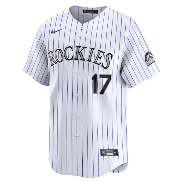 Todd Helton Colorado Rockies Nike Home Limited Player Jersey - White - Image 2