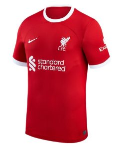 Alternative view of Luis Diaz Liverpool Nike 2023/24 Home Replica Player Jersey - Red