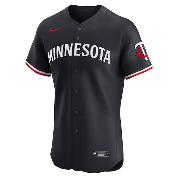 Minnesota Twins Nike Alternate Vapor Premier Elite Patch Jersey - Navy - Image 3