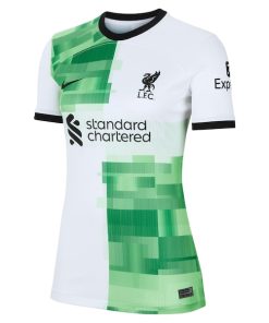 Alternative view of Liverpool Nike Women's 2023/24 Away Replica Custom Jersey - White