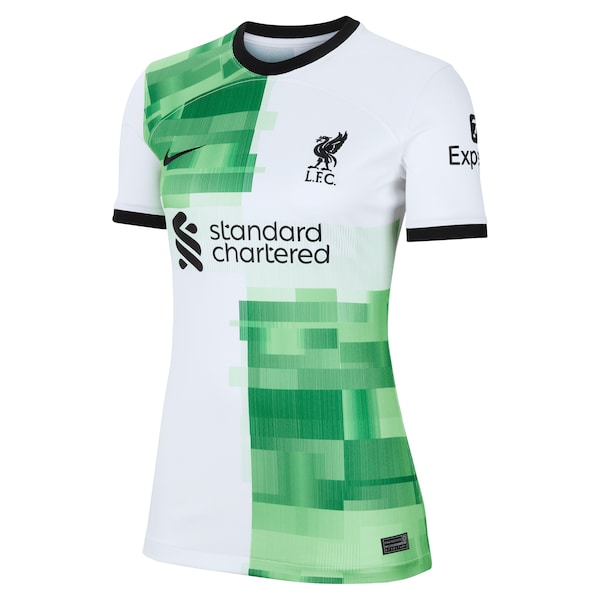 Luis Diaz Liverpool Nike Women's 2023/24 Away Replica Player Jersey - White - Image 2