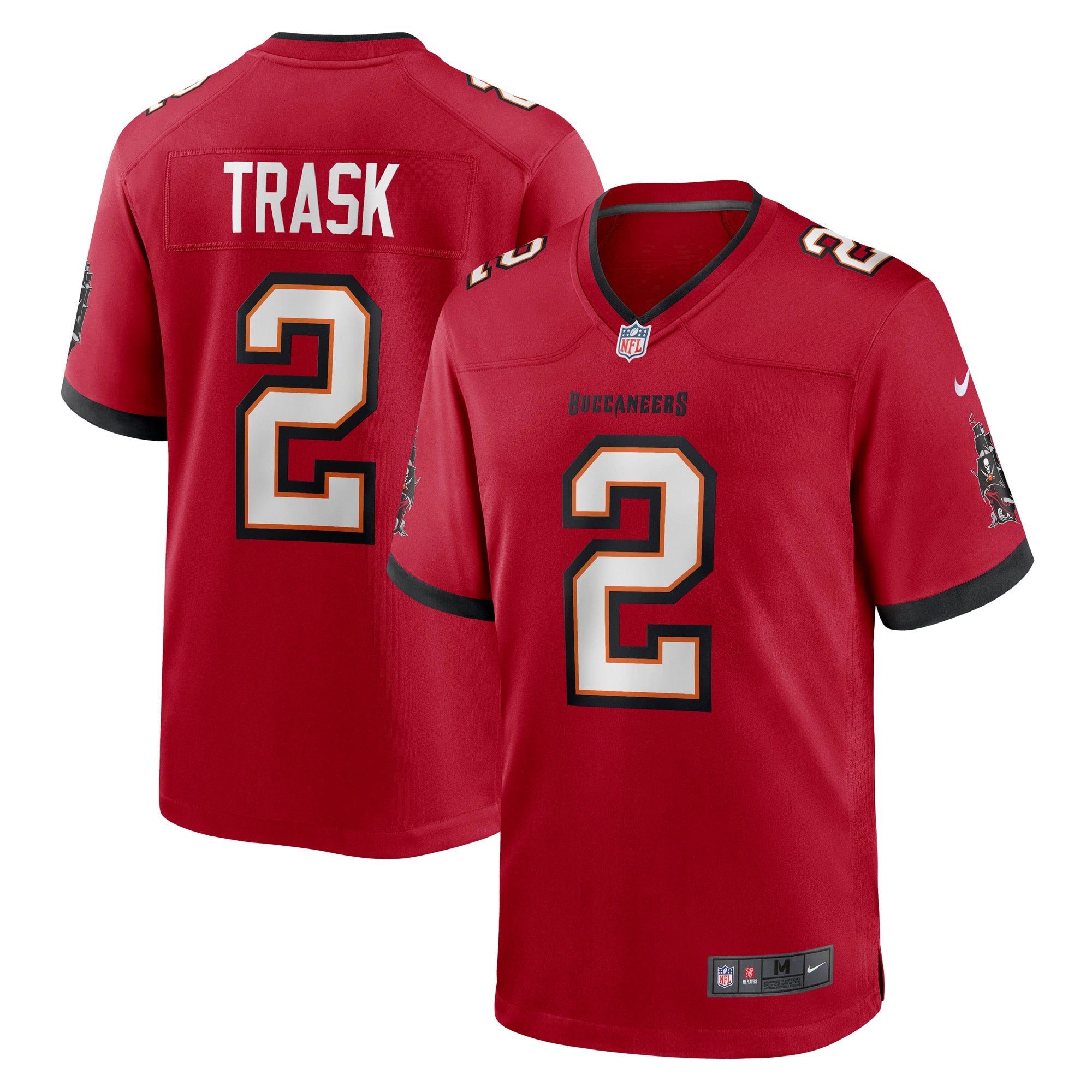Kyle Trask Tampa Bay Buccaneers Nike Throwback Game Jersey - Orange/Red - Image 5