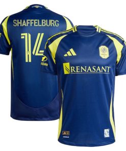 Jacob Shaffelburg Nashville SC adidas 2025 The Heart Of Nashville Kit Authentic Player Jersey - Navy