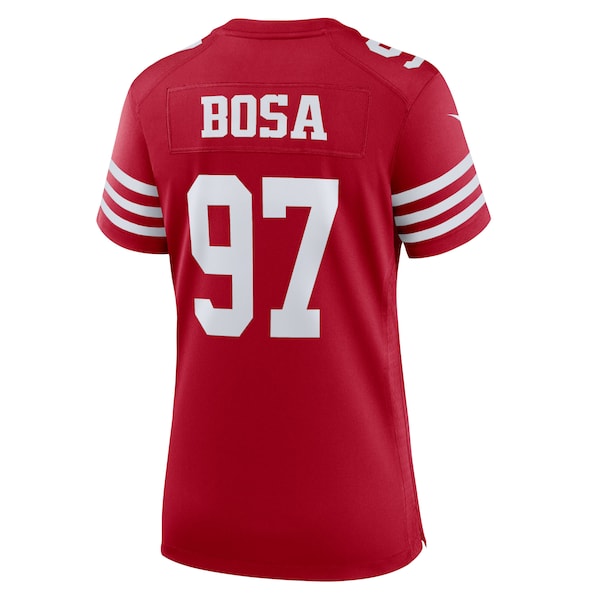 Nick Bosa San Francisco 49ers Nike Women's Team Game Player Jersey - Scarlet - Image 3