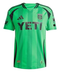 Alternative view of Austin FC adidas 2025 The Heartbeat Kit Authentic Player Jersey - Green