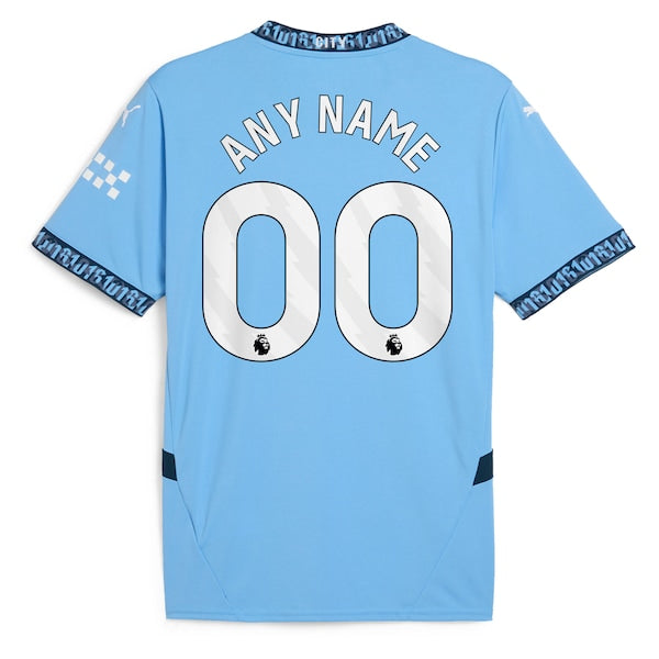 Manchester City Puma 2024/25 Home Replica Custom Jersey - Light Blue - Image 4