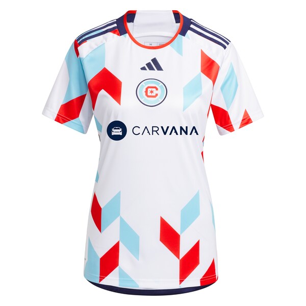 Chicago Fire adidas Women's 2024 A Kit For All Replica Custom Jersey?ยจC White - Image 2