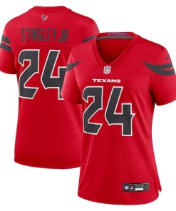 Alternative view of Derek Stingley Jr. Houston Texans Nike Women's Alternate Game Jersey - Red