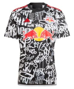 Alternative view of New York Red Bulls adidas 2024 Freestyle Replica Custom Jersey - Black