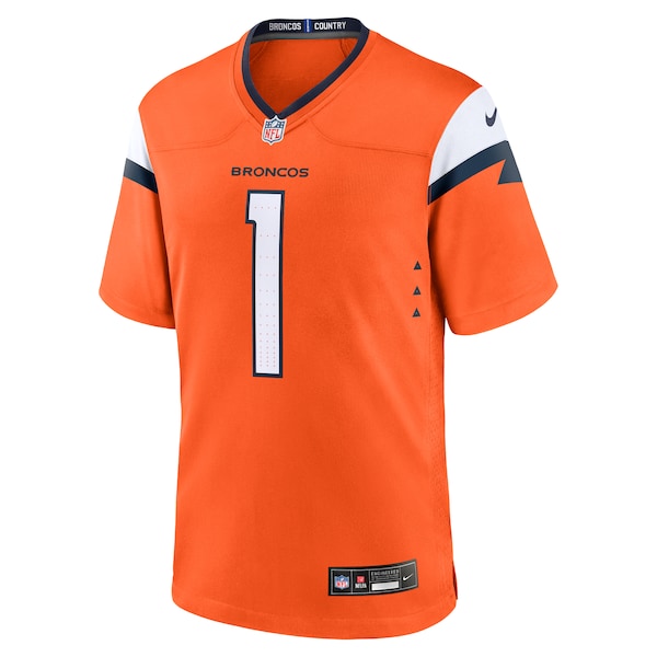 Bo Nix Denver Broncos Nike 2024 NFL Draft First Round Pick Player Game Jersey - Orange - Image 2