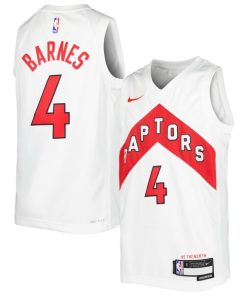 Scottie Barnes Toronto Raptors Nike Youth Swingman Jersey - Association Edition - White/Red