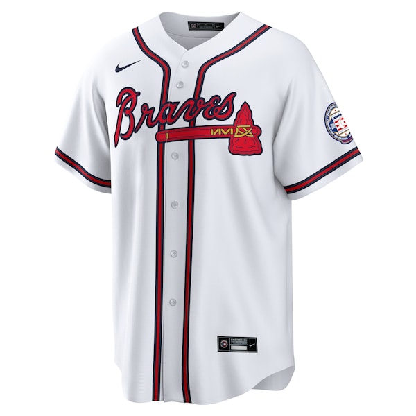 Fred McGriff Atlanta Braves Nike 2023 Hall of Fame Patch Inline Replica Jersey - White - Image 2