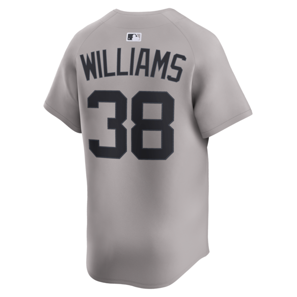 Devin Williams New York Yankees Nike Road Limited Player Jersey - Gray/White - Image 4