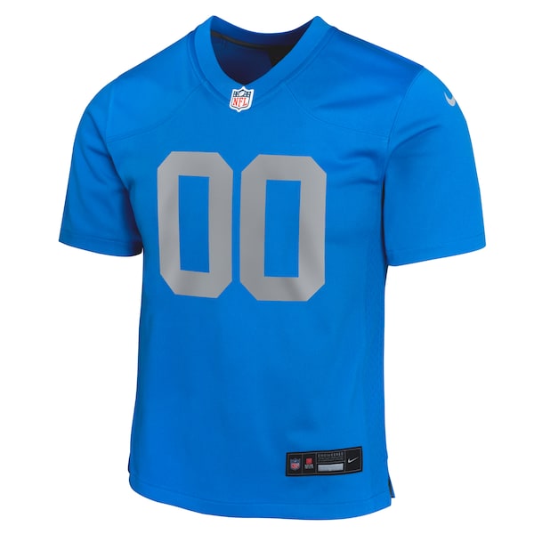 Detroit Lions Nike Youth Alternate Custom Game Jersey - Blue - Image 2