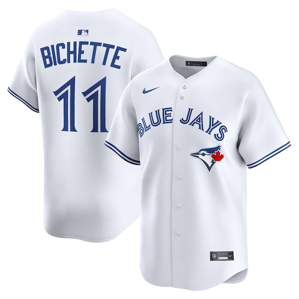 Bo Bichette Toronto Blue Jays Nike Home Limited Jersey - White/Powder Blue - Image 5