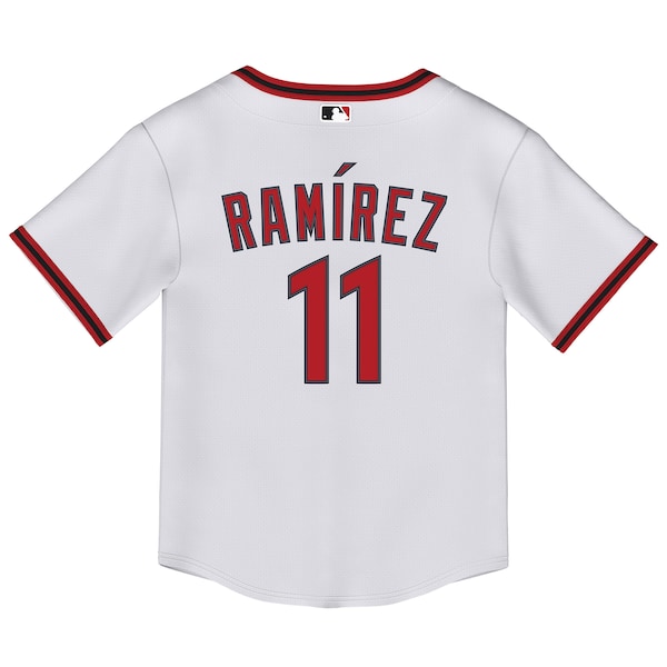 Jose Ramirez Cleveland Guardians Nike Toddler Home Replica 2.0 Player Jersey - White - Image 3