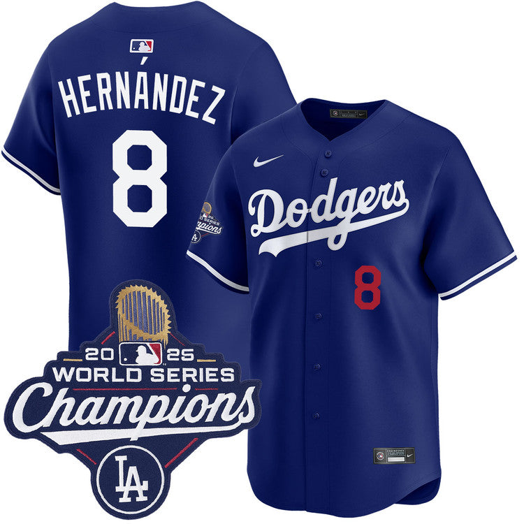 Enrique Hern¨¢ndez Los Angeles Dodgers Nike 2025 World Series Champions Limited Jersey - Royal