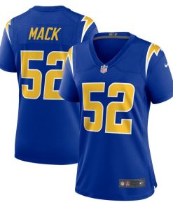 Alternative view of Khalil Mack Los Angeles Chargers Nike Women's Alternate Game Jersey - Royal/Navy