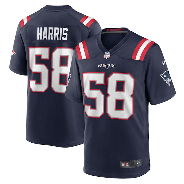 Marcus Harris New England Patriots Nike Team Game Jersey - Navy