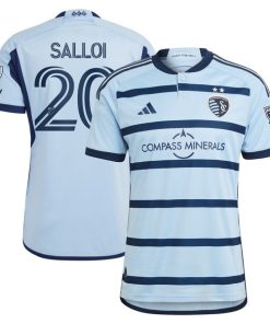 Daniel Salloi Sporting Kansas City adidas 2024 Hoops 4.0 Authentic Player Jersey - Light Blue