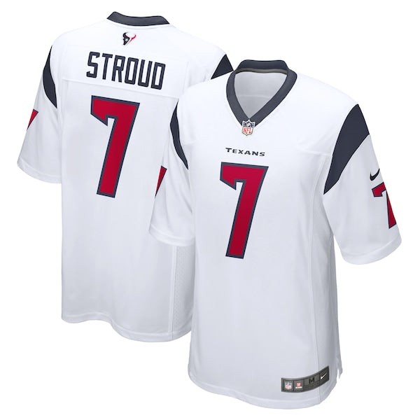 CJ Stroud Houston Texans Nike 2023 NFL Draft First Round Pick Game Jersey - White/Navy/Red - Image 2