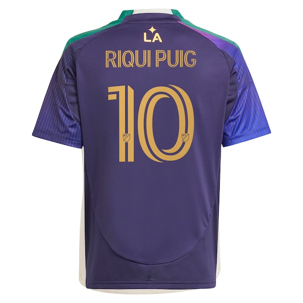 Riqui Puig LA Galaxy adidas Youth 2025 RIZON Replica Player Jersey - Navy - Image 3