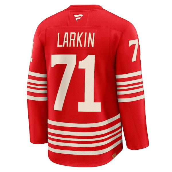 Dylan Larkin Detroit Red Wings Centennial Premium Player Jersey - Red - Image 3