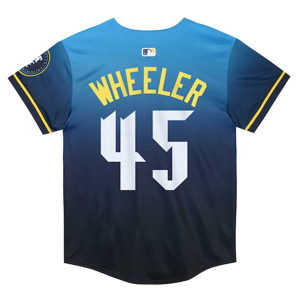 Zack Wheeler Philadelphia Phillies Nike Preschool 2024 City Connect Limited Player Jersey - Blue - Image 3